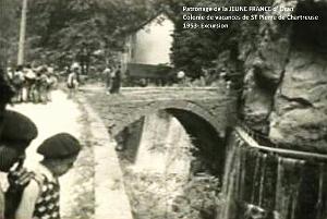 COLO JEUNE FRANCE 1953 excursion au bord de l'eau